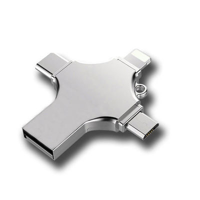 Good price High Capacity 4 in 1 USB Memory Stick Type-C With Logo 2.0 3.0 Flash Drive for Mobilephone 4GB/8GB/16GB/32GB/64GB/128GB online