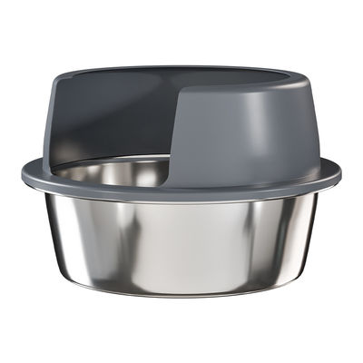 Good price Customized Size Large Round Stainless Steel Cat Litter Box With High Sides Lid Easy to Clean Smooth Surface Rust Resistant online