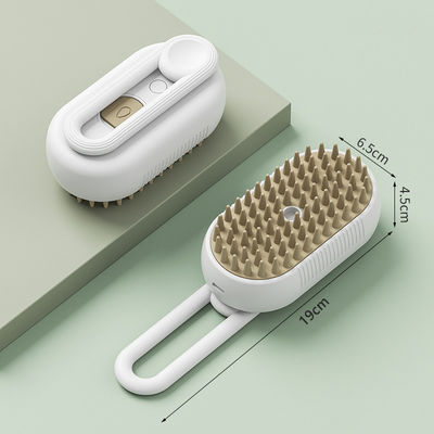 Good price Plastic 3 in 1 Silicone Pet Steamy Grooming Brush Steam Hair Removal Tool Comb Dog Cat Self Cleaning Spray Brush online