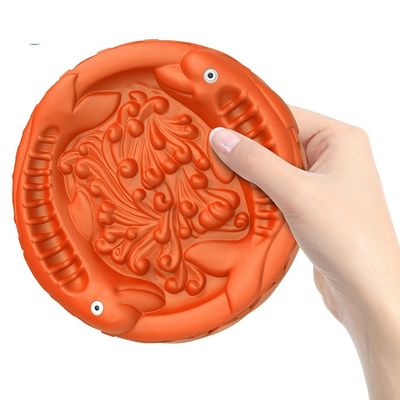 Good price Wholesale Food Grade Rubber Pet Training Toy Interactive Dog Frisbeed Chew Toys online