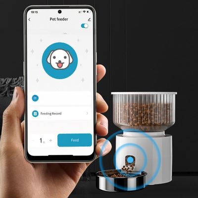 Good price Wholesale Custom App Version Pet Feeder Smart Pet Bowls Automatic Cat Feeder With Low Mog Customized Logo online