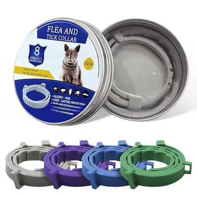 Good price Solid Pattern Anti-Flea Tick Mosquito Durable Adjustable Silicone Pet Collar for Dogs Cats Stocked and Natural Formula online