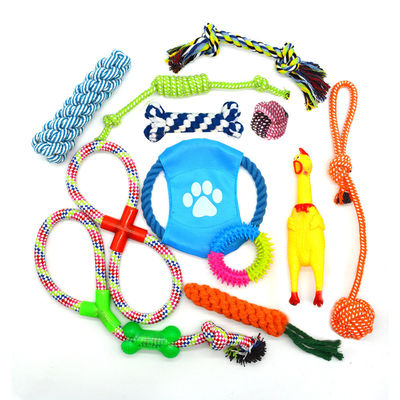 Good price Custom Cotton Relieves Stress 12 Pack Dog Rope Toys Dog Toys Set 12 Pack Dog Teeth Clean Cotton Rope Toy online