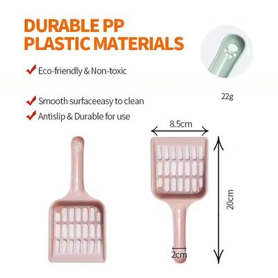 Good price Pet Cleaning Supplies Waste Poop Scooper Cat Litter Scoop Individual weight 22g Convenient and Long-lasting online